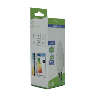 Bombilla Led Vela E14 Luz Fría