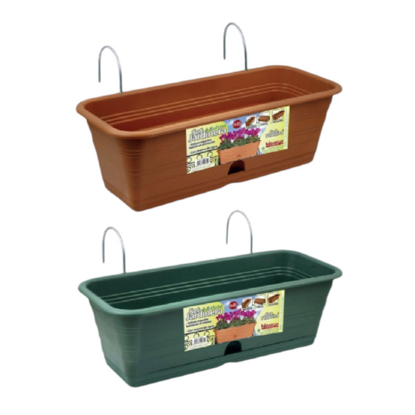 Jardinera C/Soporte + Plato 45 Cm