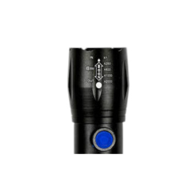 Linterna Led Recargable Aluminio Larga 5 W C/Zoom