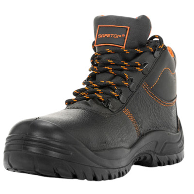 Bota Seguridad Cuero Negro S3