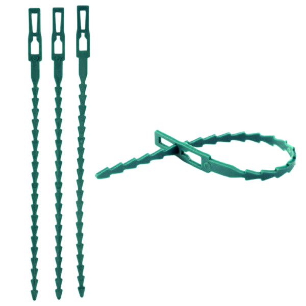 Brida Atar Verde Ajustable 17 cm Blíster 50 uds