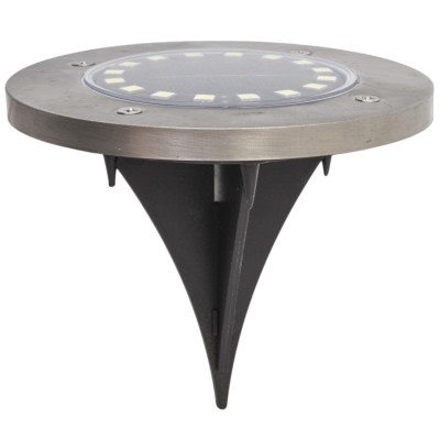 Lámpara Solar Inox Suelo Adhara Pack 4 uds