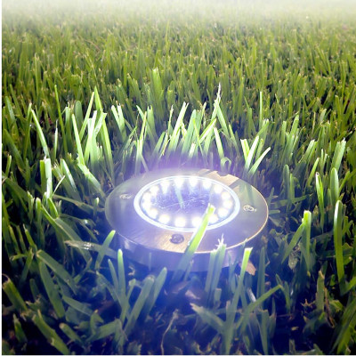 Lámpara Solar Inox Suelo Adhara Pack 4 uds