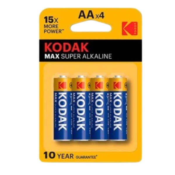 Pila Super Alkalina Max Power LR06 Kodak Blíster 4 uds