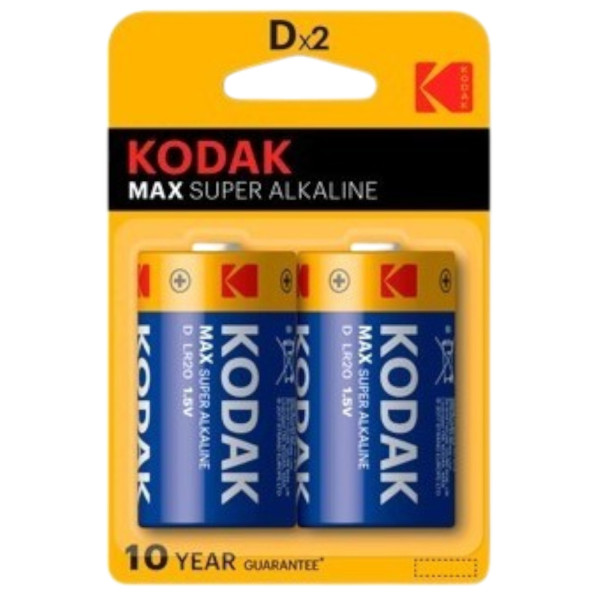 Pila Super Alkalina Max Power LR20 Kodak Blíster 2 uds