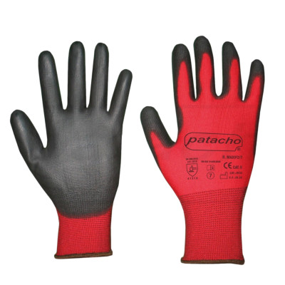 Guante Microfoam Rojo/Negro