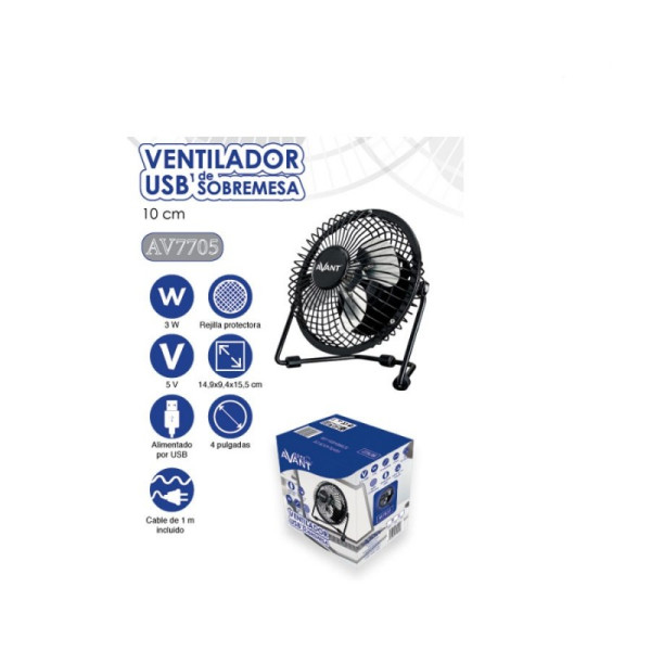 Ventilador USB De Sobremesa 3W