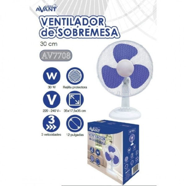 Ventilador De Sobremesa 30 cm 30W