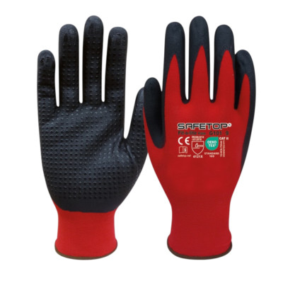 Guante Nitrilo C/Puntos Super Agarre