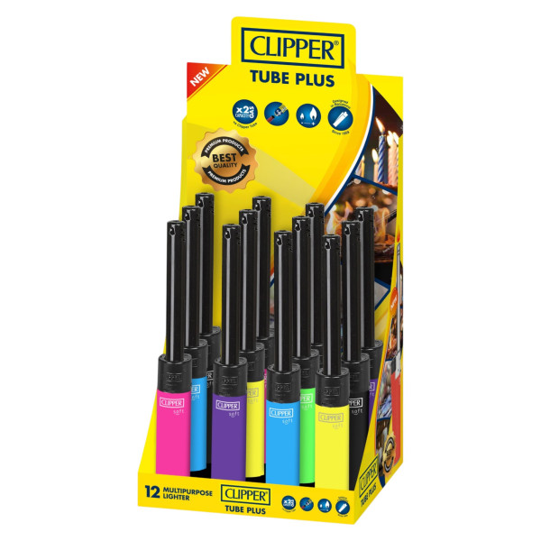 Encendedor Clipper Tube + Shiny Branded