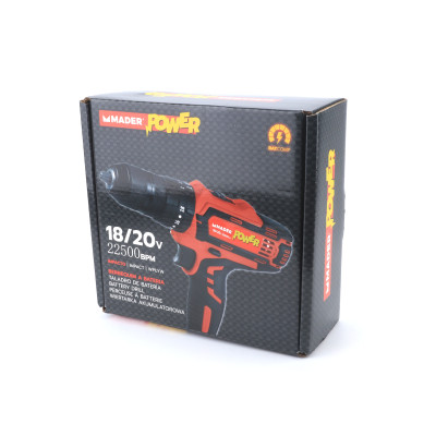Taladro Atornillador/Percutor Batería Mader Power 20 V